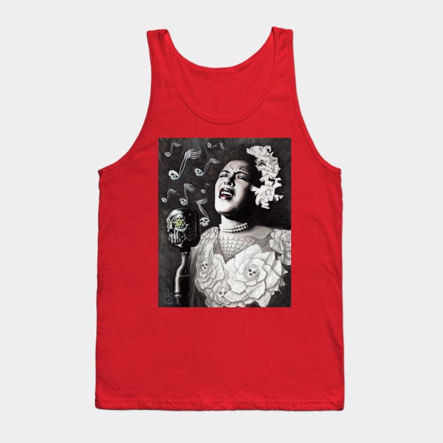 Billie Holiday of the Dead Tank Top by mikeskki